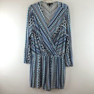 Lane Bryant v neck gathered waist romper Size 18